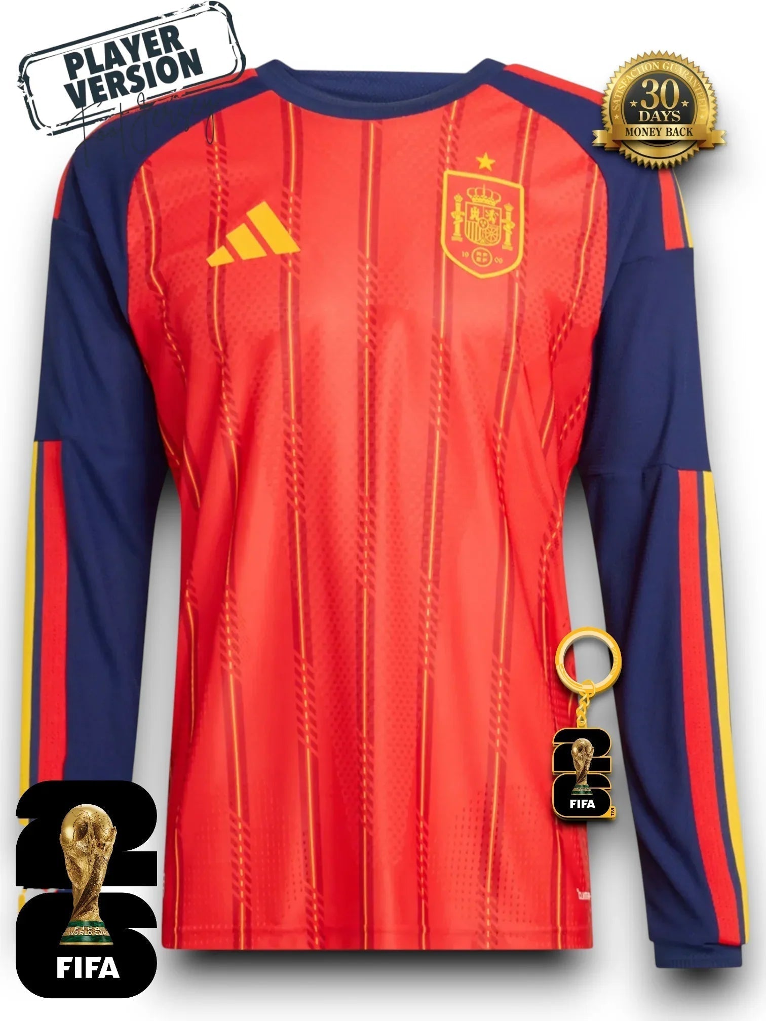 Spain 2026 Jersey Player Version - Long Sleeve