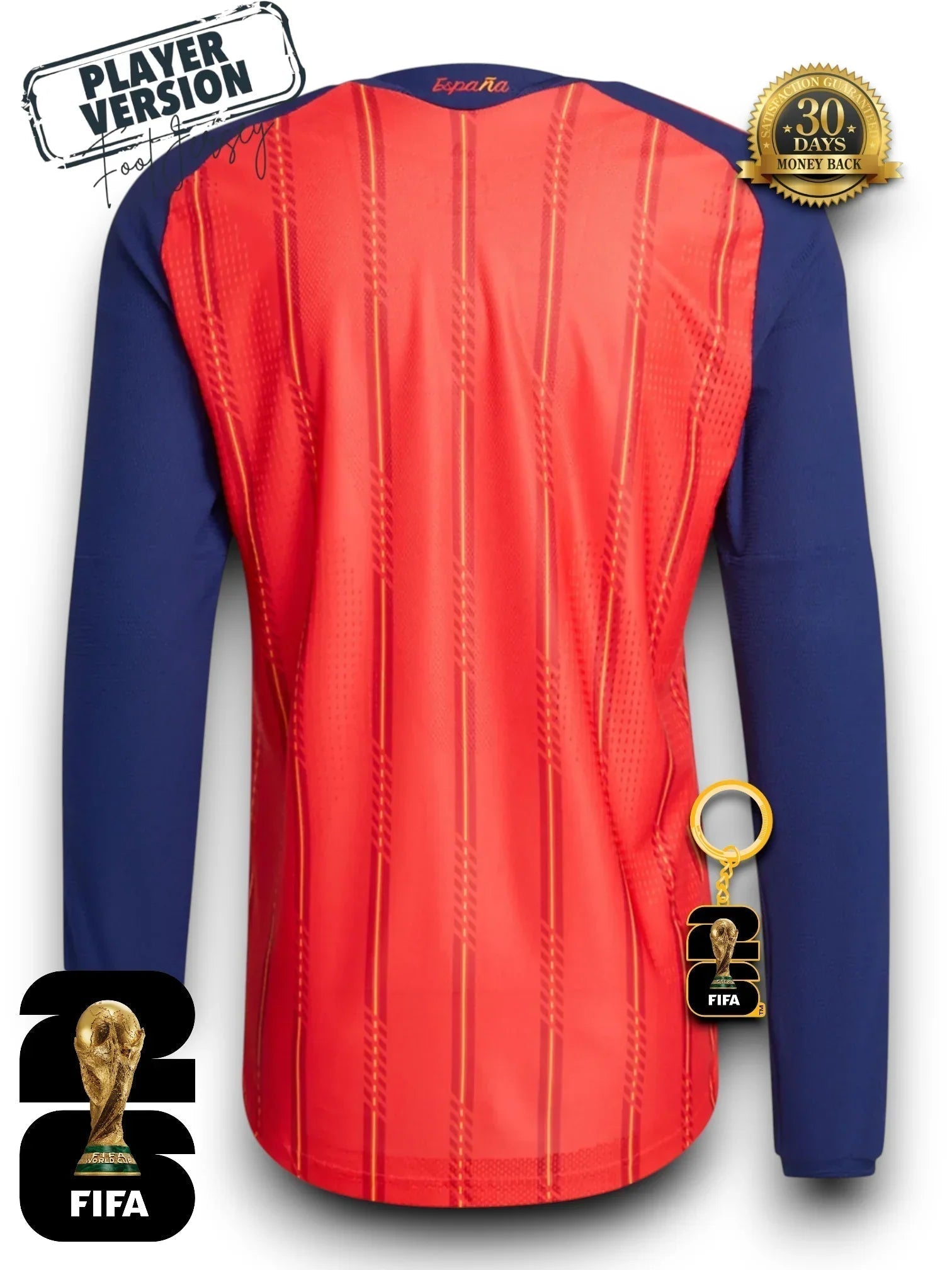 Spain 2026 Jersey Player Version - Long Sleeve