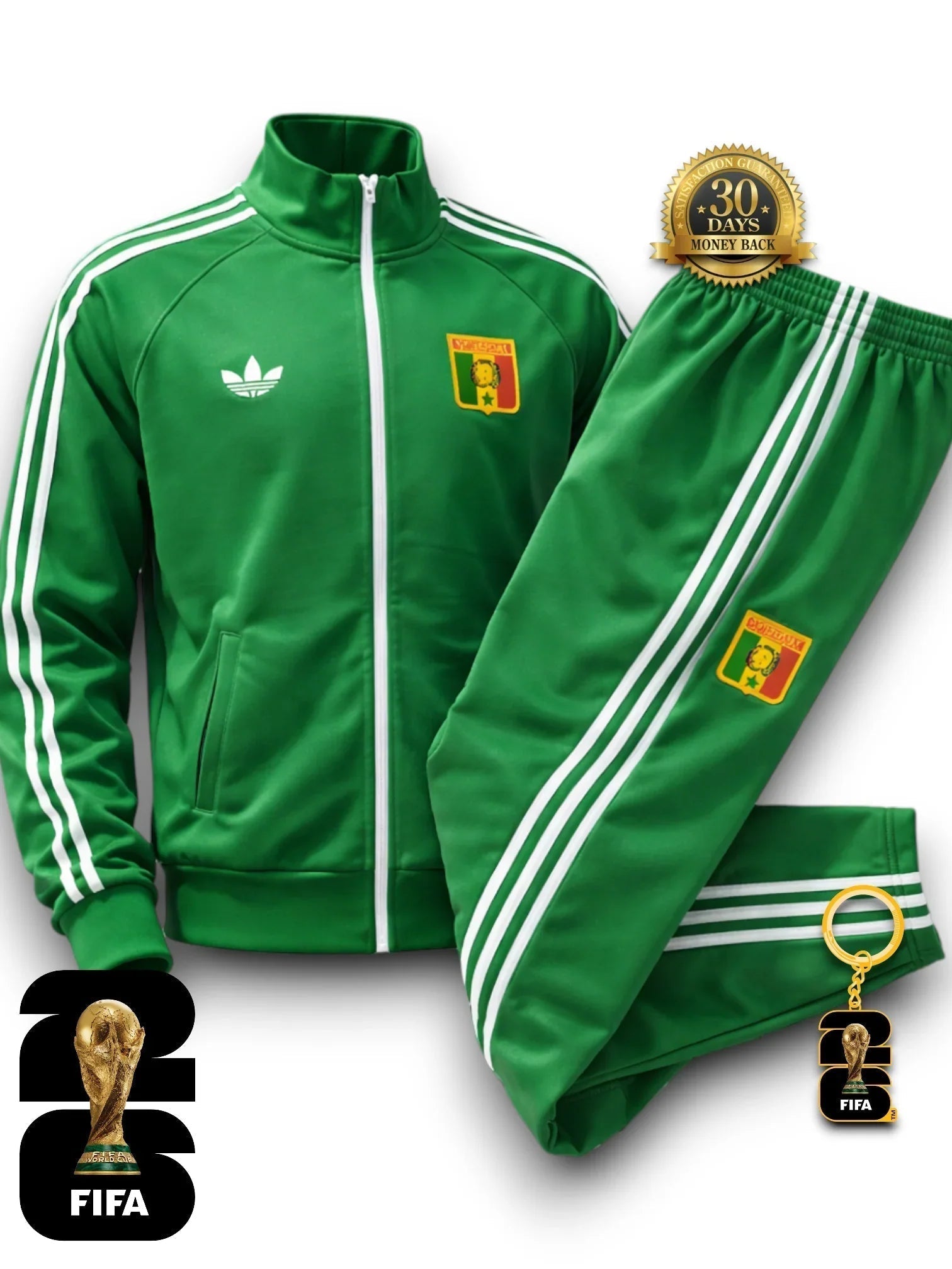 Senegal 2026 Hoodie TrackSuit Green Jacket