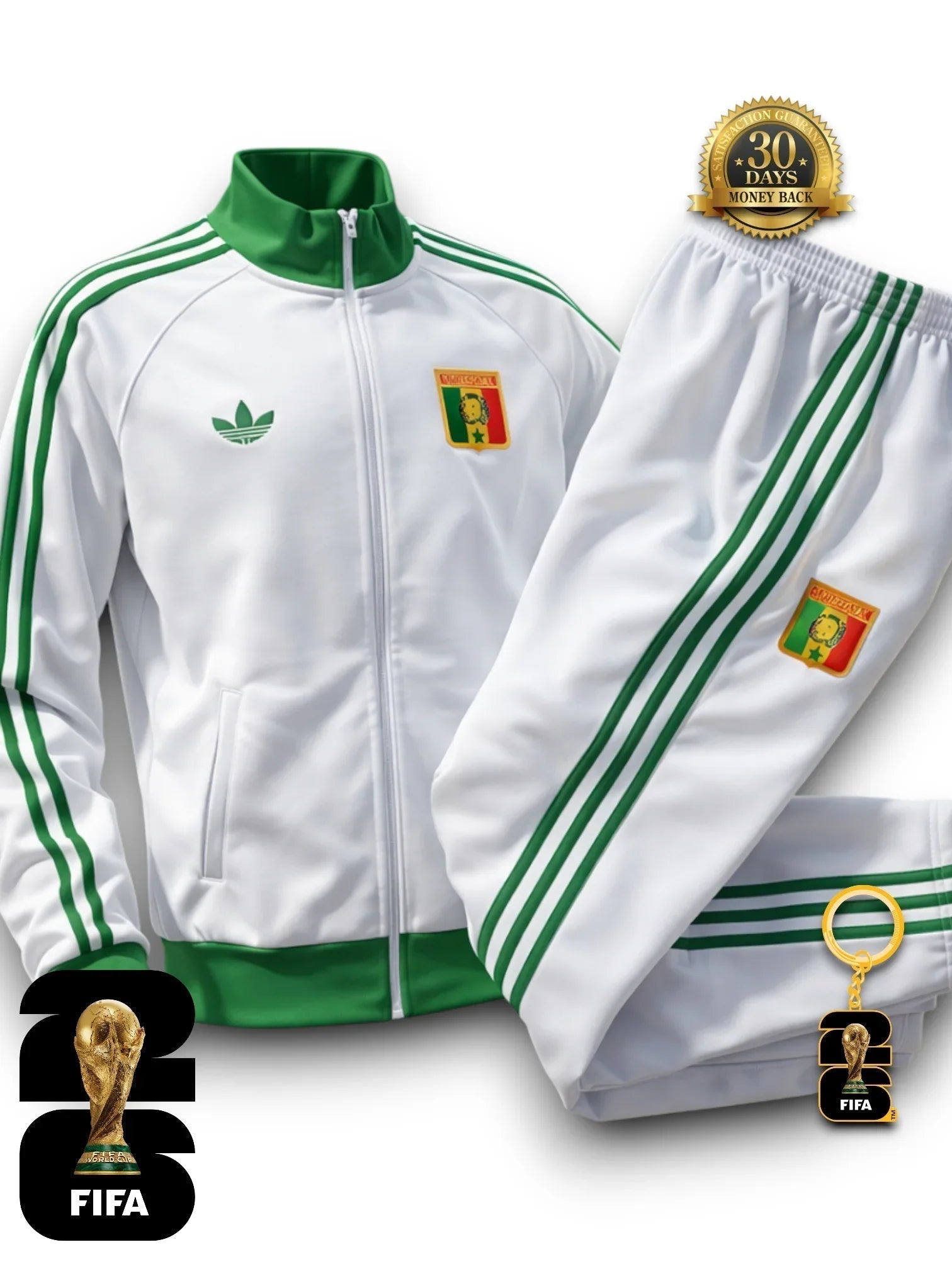 Senegal 2026 Hoodie TrackSuit White Jacket