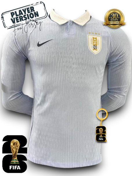 Uruguay 2026 Jersey Player Version - Long Sleeve