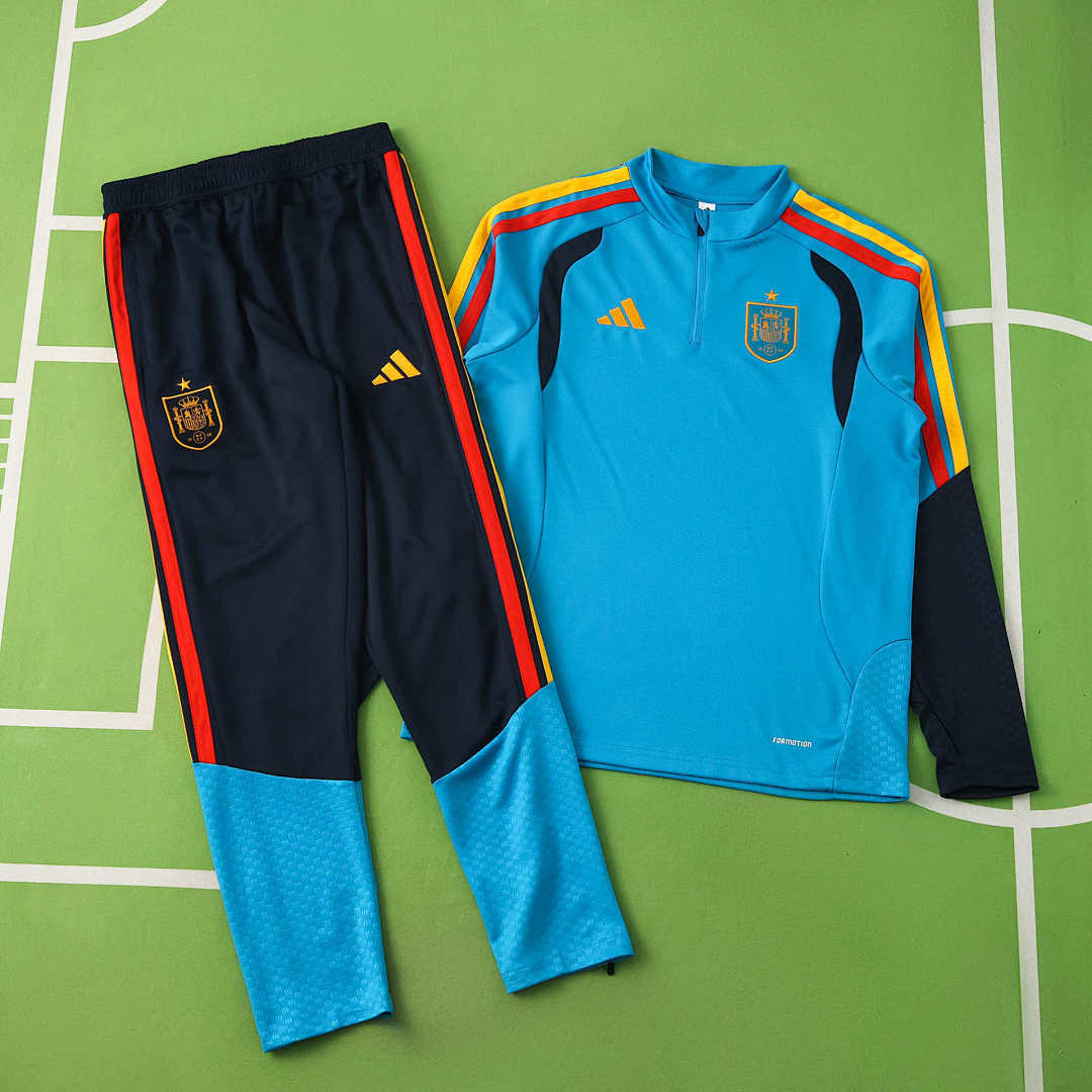 Spain 2026 Half-Zip Training Suit Set Blue