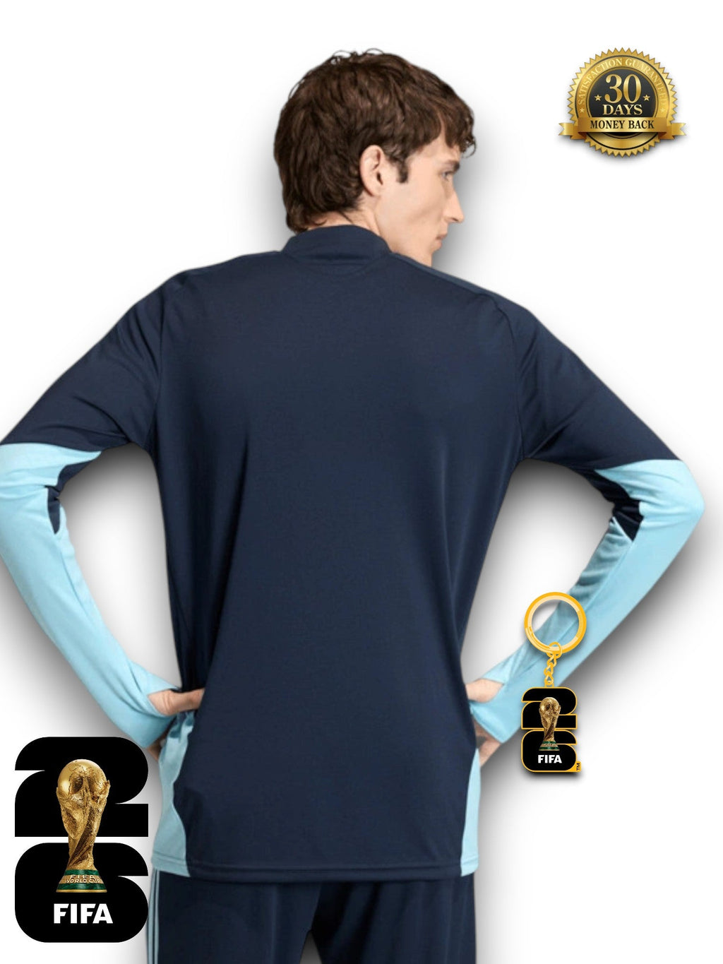 Argentina 2026 Half-Zip Training Suit Set Blue