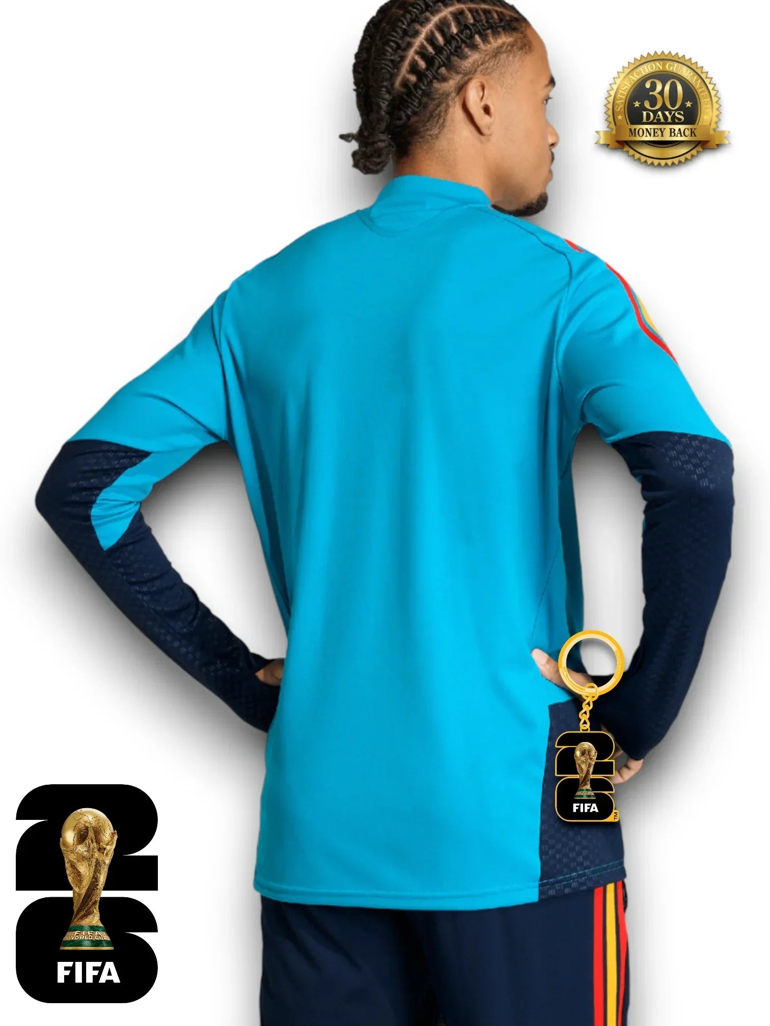 Spain 2026 Half-Zip Training Suit Set Blue