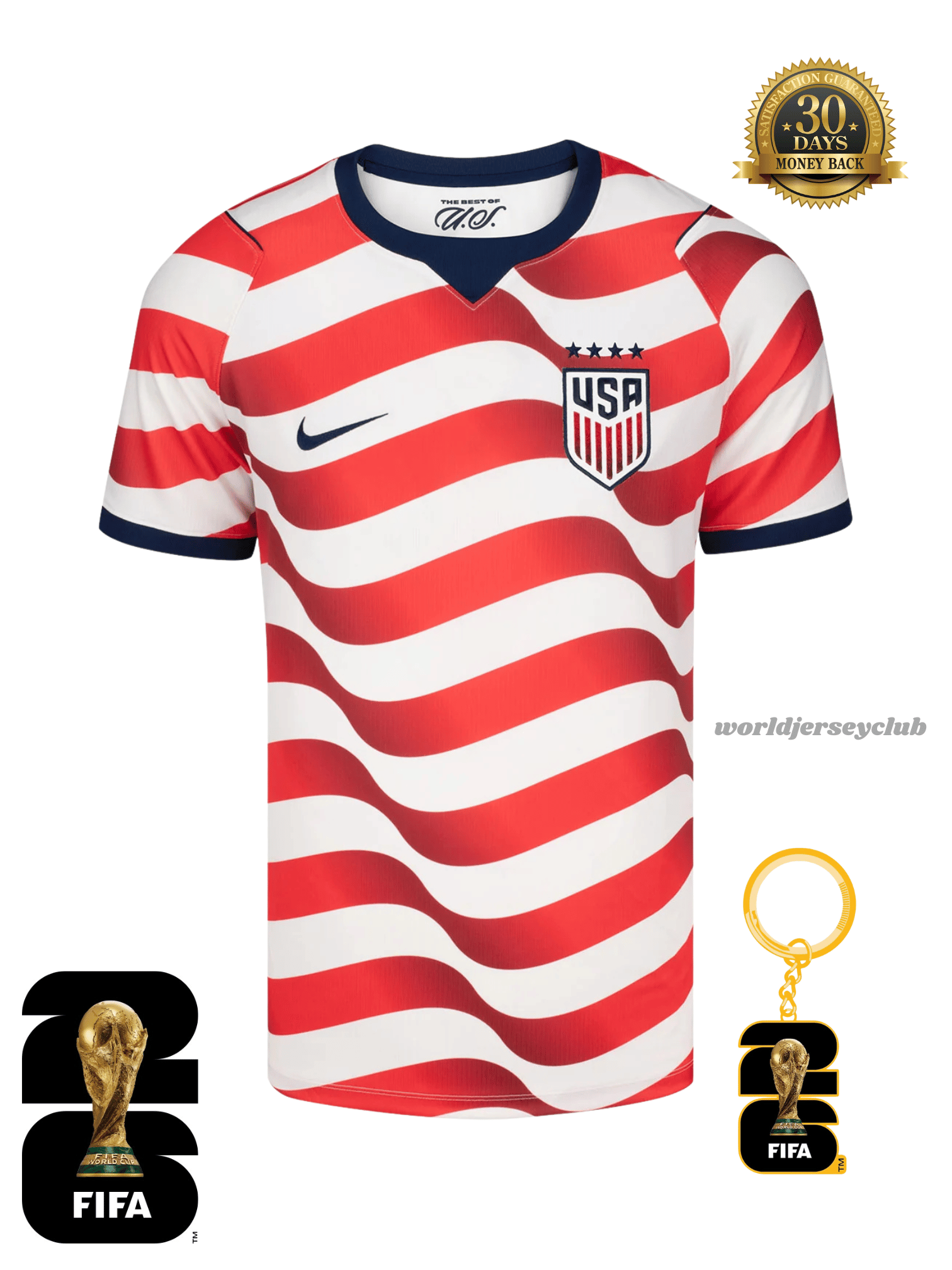 USA 2026 Home Jersey – Clean Stripes (Style)