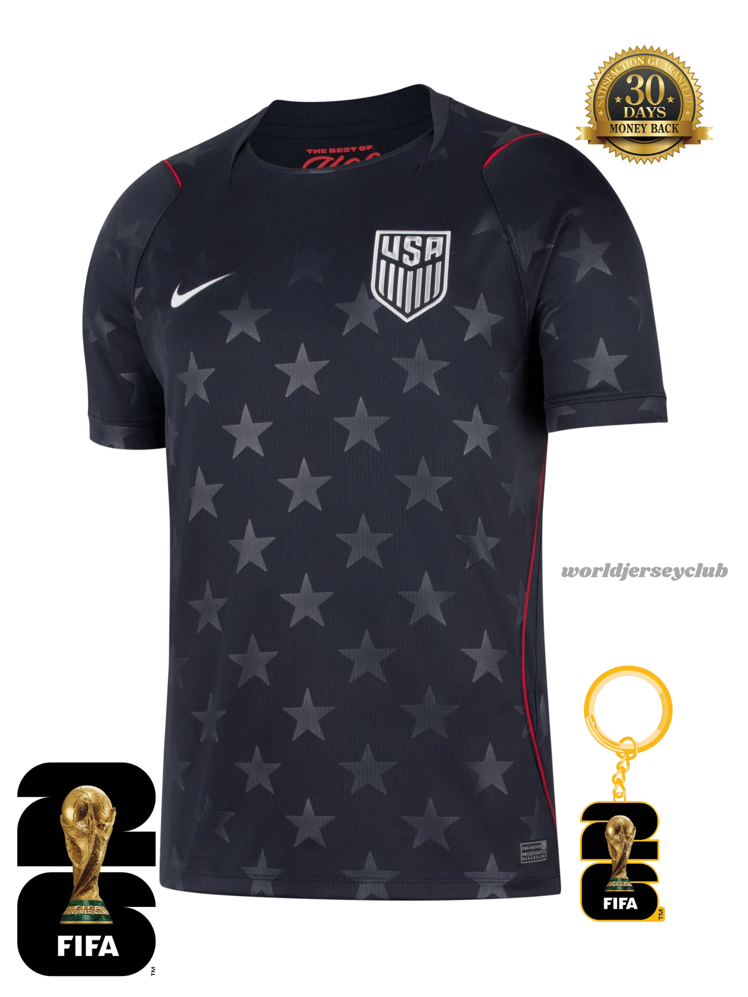 USA 2026 Away Jersey – Dark Navy (Men's Version)