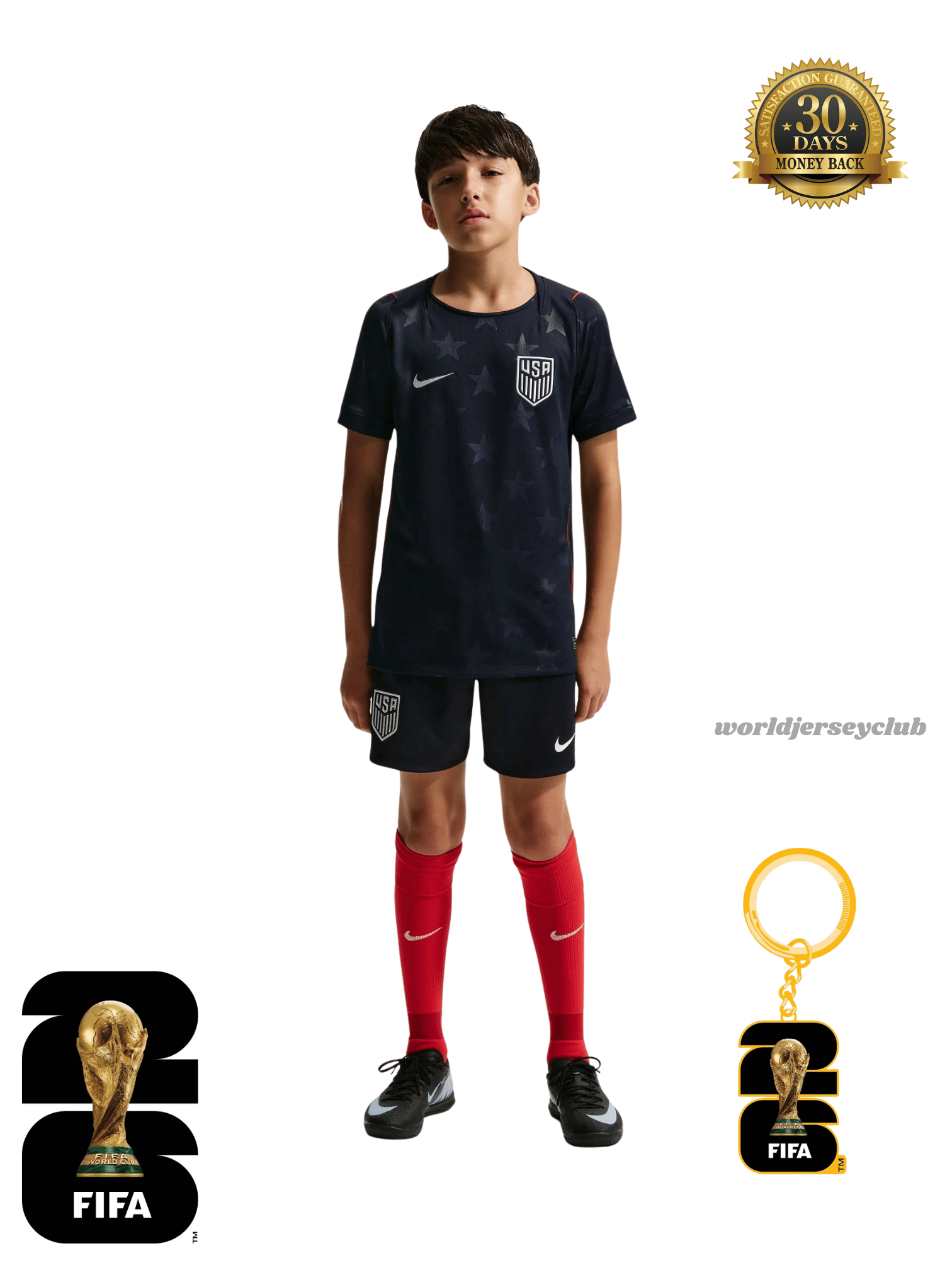 USA 2026 Kit Kids Away Jersey – Dark Navy
